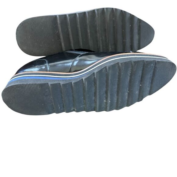 Vince Black Leather Slip-On Shoes - Picture 7 of 8